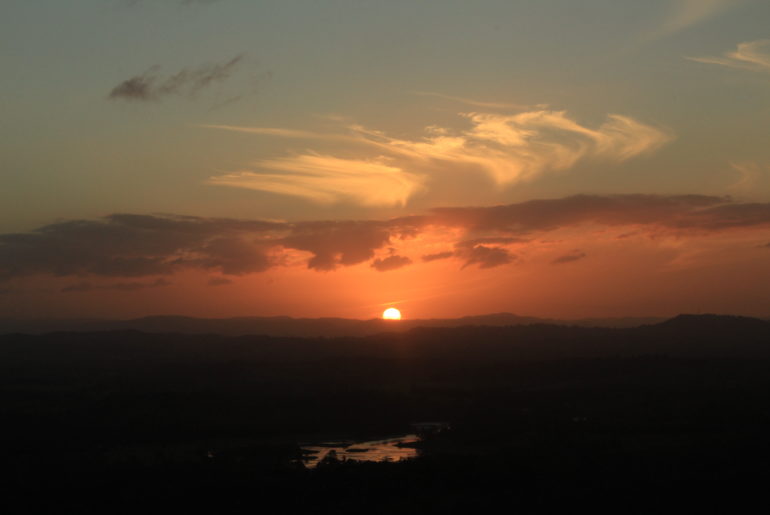 Noosa Mount Tinbeerwah Sunset